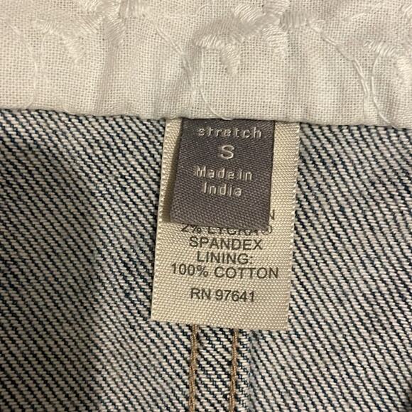 J Jill Brand Medium Wash Women's Small Denim Jean Jacket - Picture 3 of 6